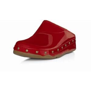 Fitflop red patent leather clogs sz 7 SH492